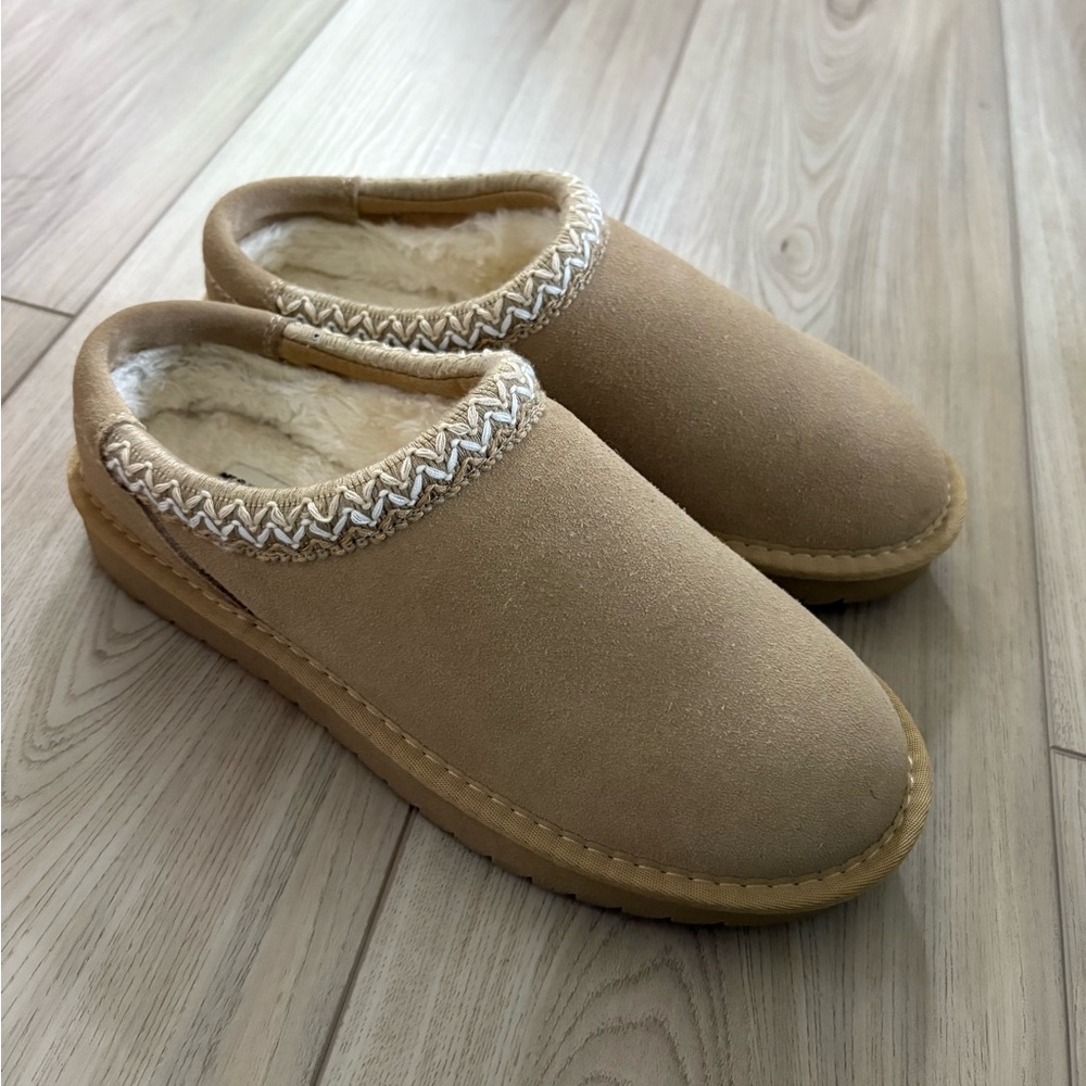 Cozy Tan Suede Shoes
